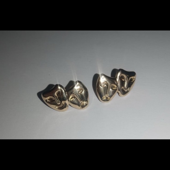 Jewelry - 14k theatrical gold earrings